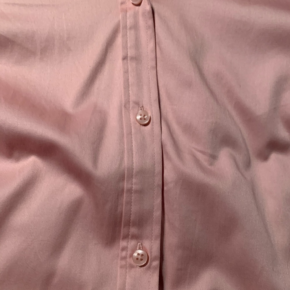 Plus size pink collared button down - Picture 3 of 6